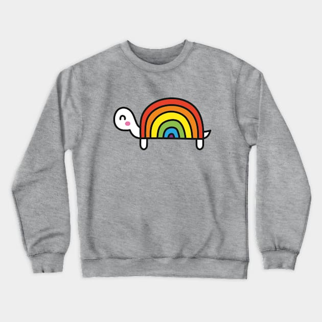 Rainbow turtle Crewneck Sweatshirt by illulief